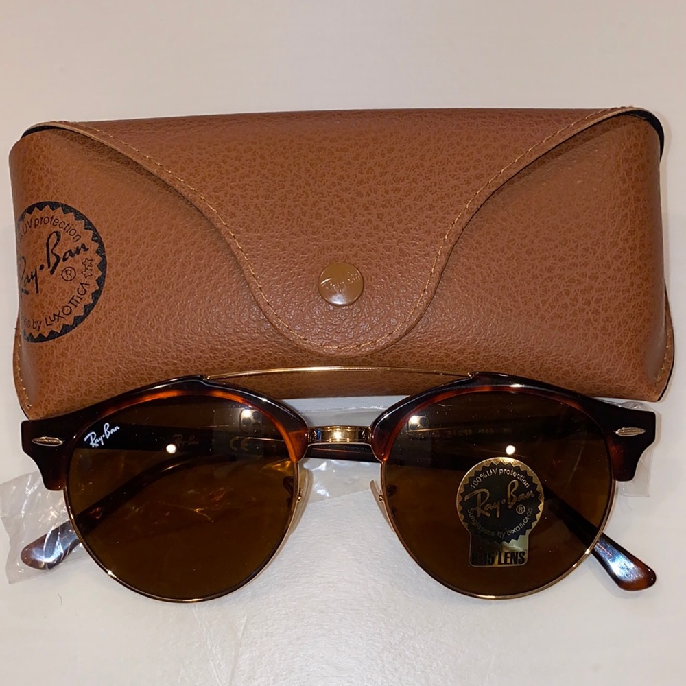 Ray-Ban Sunglasses RB4346 Clubround Double Bridge